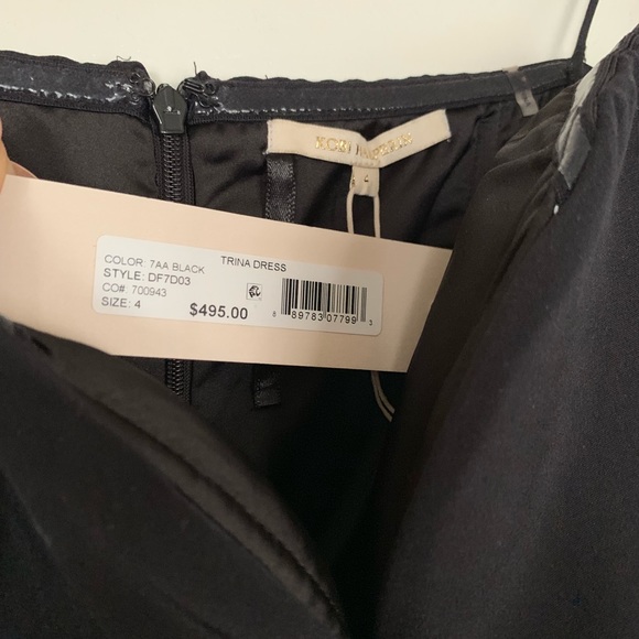 Kobi Halperin ⚫️🖤Tiered Silk Cocktail Dress🖤⚫️ - Picture 4 of 6